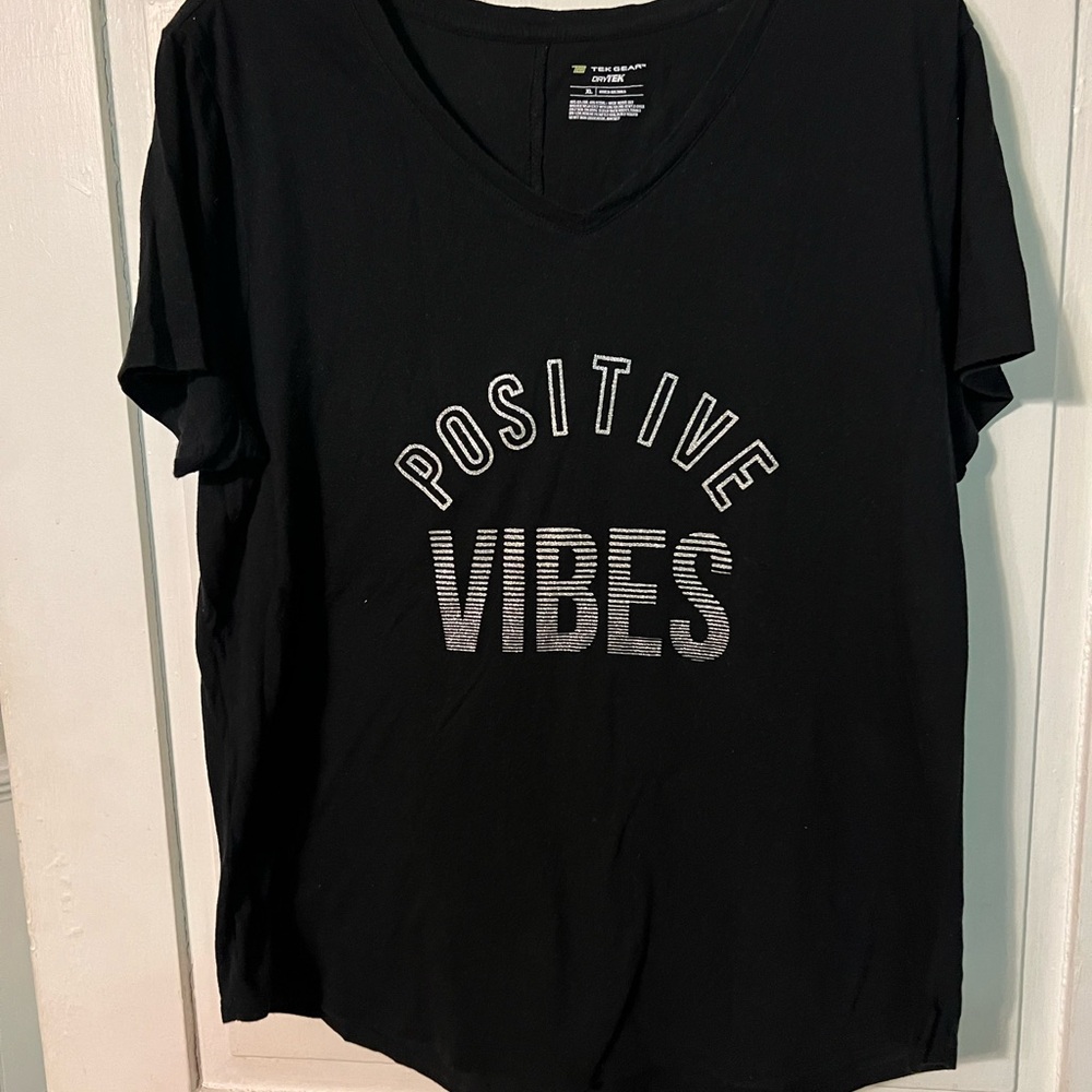 Tek Gear DryTek T-Shirt Women’s Black Size XL